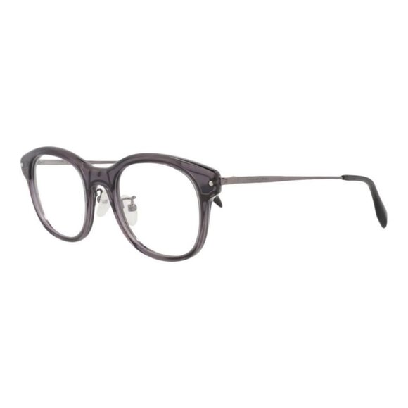 Alexander McQueen Mens Round/Oval Grey Ruthenium Transparent Fashion Designer - Picture 1 of 4